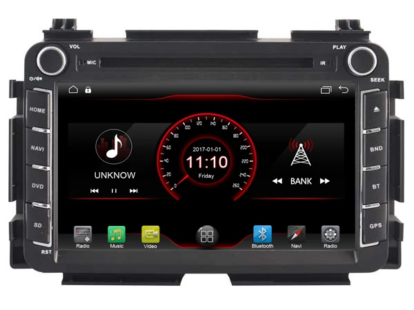 Автомобильный радиоприемник WITSON Android 11 2 Гб ОЗУ 16 флэш-памяти для HONDA HRV 2015 / VEZEL