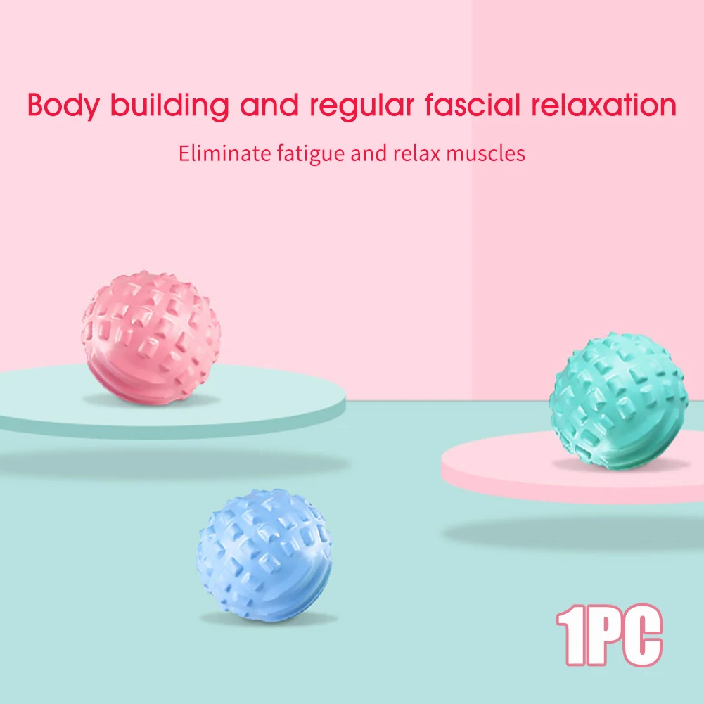 Фитнес массажный шар с неровной поверхностью для тренировок йоги, спорта, миофасциального расслабления дома, мини глубокого фасциального упражнения EVA для тренировочного зала.