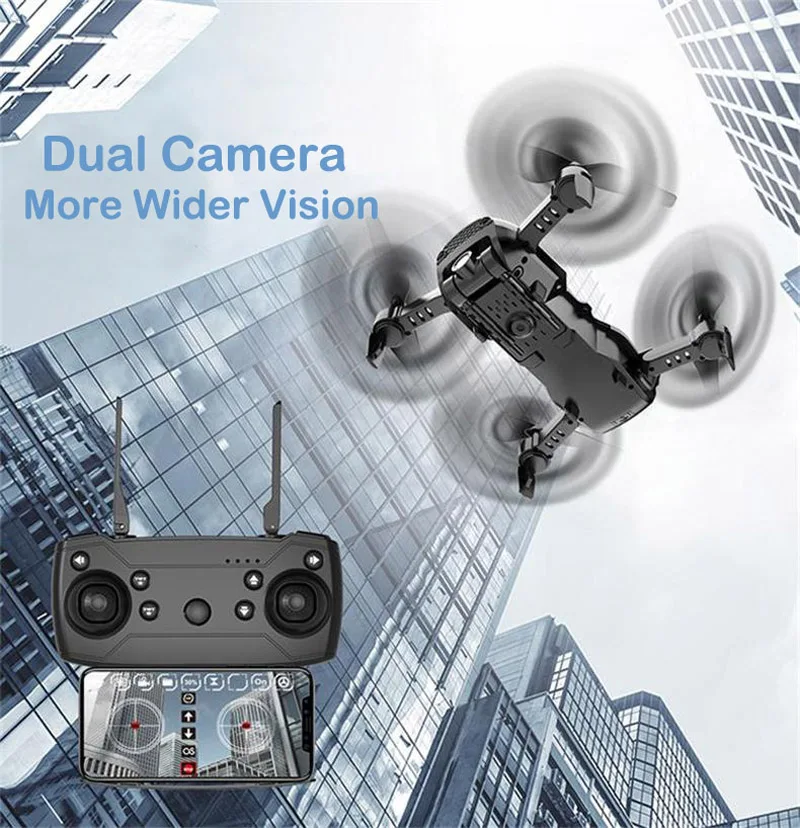 Радиоуправляемый Дрон LAUMOX M69G с широкоугольной HD камерой 4K Wi Fi FPV селфи оптический