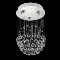 round shape lamp luxury modern crystal chandelier light lustres hall cristal lamp home lighting for flush mounted lights