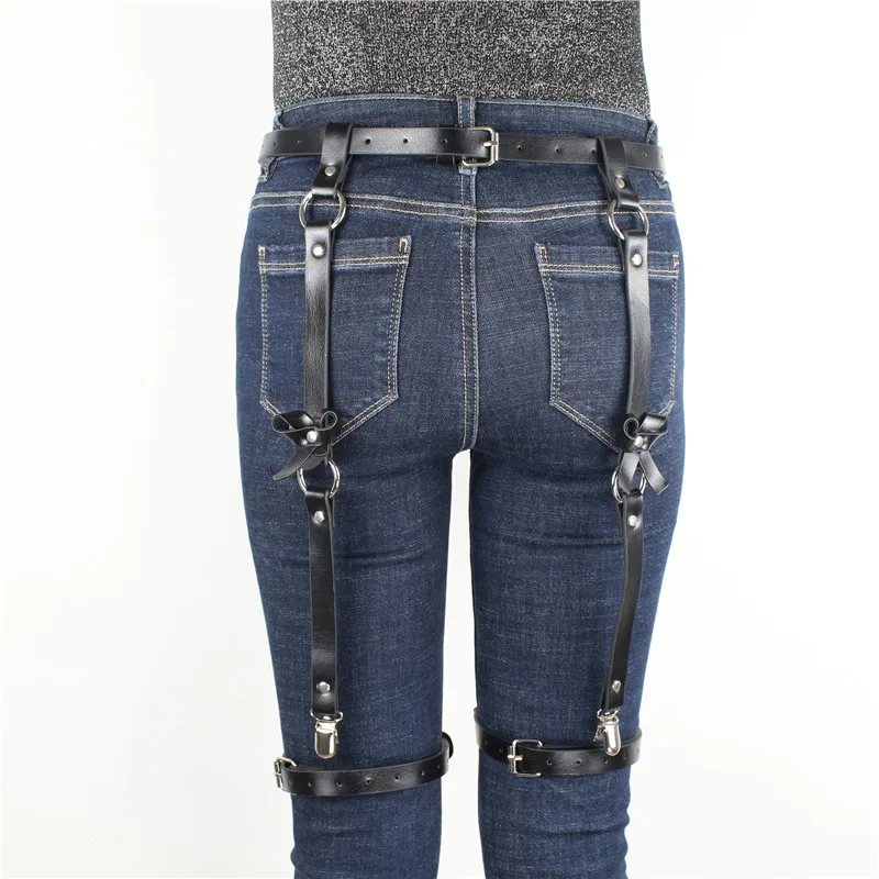 

Women Harness Body Belts Sexy Garters Bondage Belt Punk Strap Band From Waist To Leg Adjustable Suspenders Straps Sexy Stockings