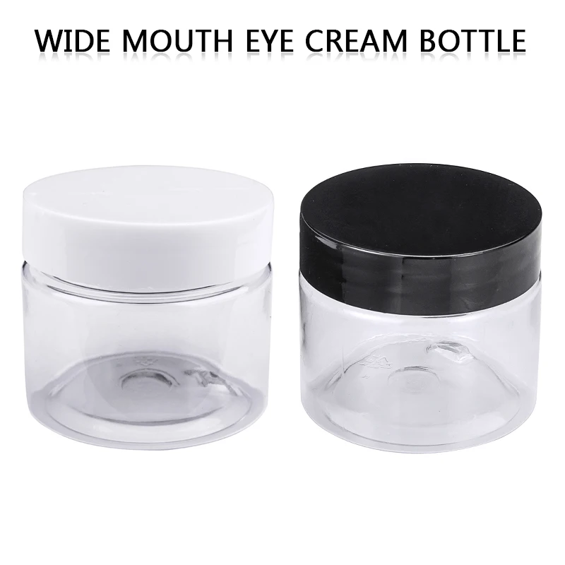 

6pcs/12pcs/24pcs 50ml Jars Empty Clear PET Plastic Jar Organizer Boxes For Home Supplies Cosmetic Creams Containers Screw Lid