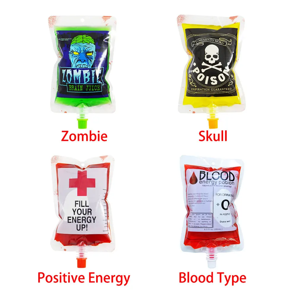 Чехол реквизит декорации Тип крови контейнер для напитков Косплей Хэллоуин