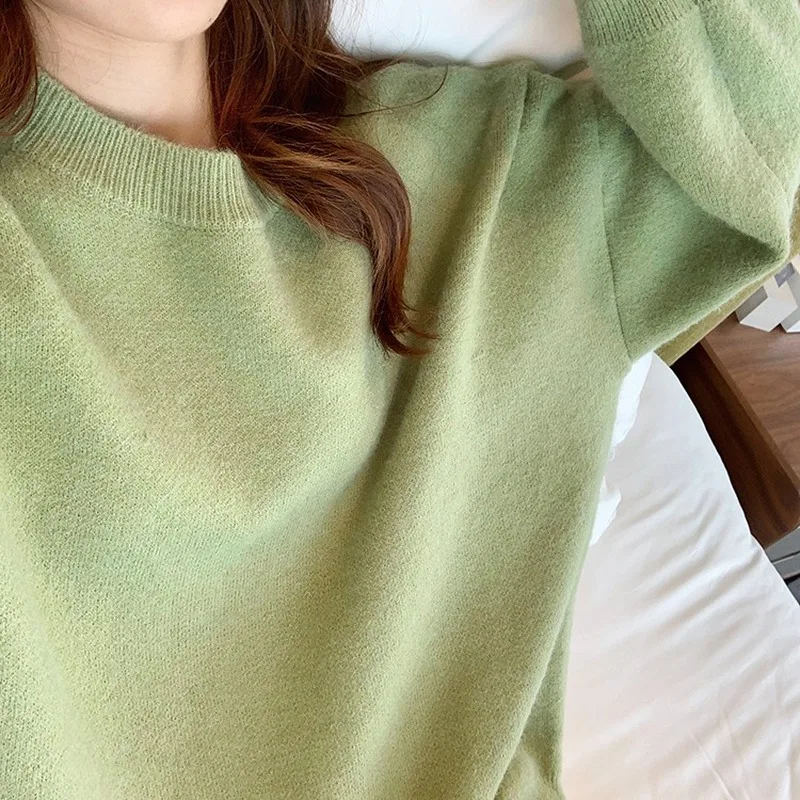 

Knit Sweater Women Candy Color Kawaii Ladies Elegant Harajuku Winter Clothes Warm Womens Sweaters and Pullovers Korean Trendy