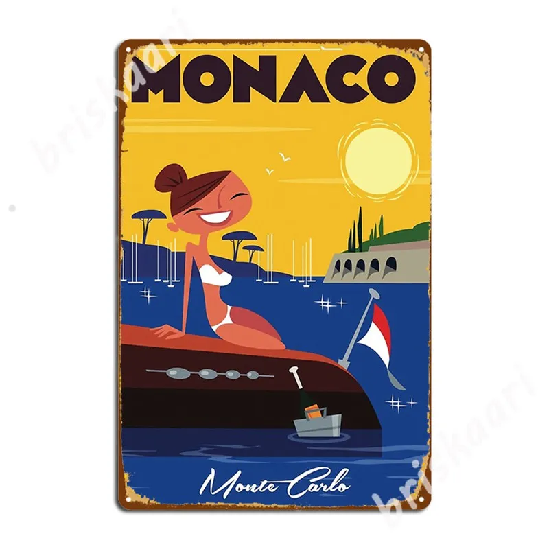 

Monaco Poster Metal Signs Wall pub Cave pub personalized Poster Tin sign Posters