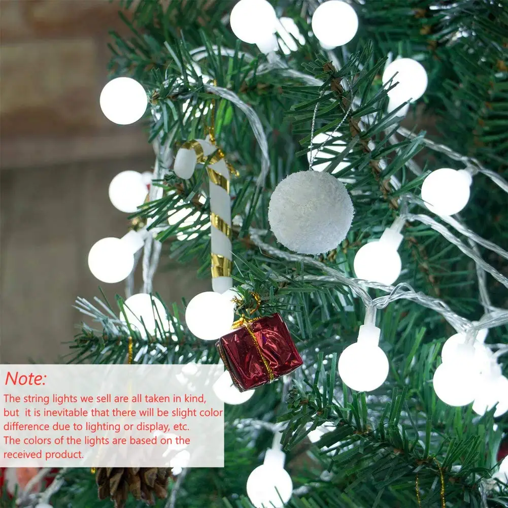 DC 12V Led Ball Фея гирлянда Водонепроницаемый праздничное освещение Рождество