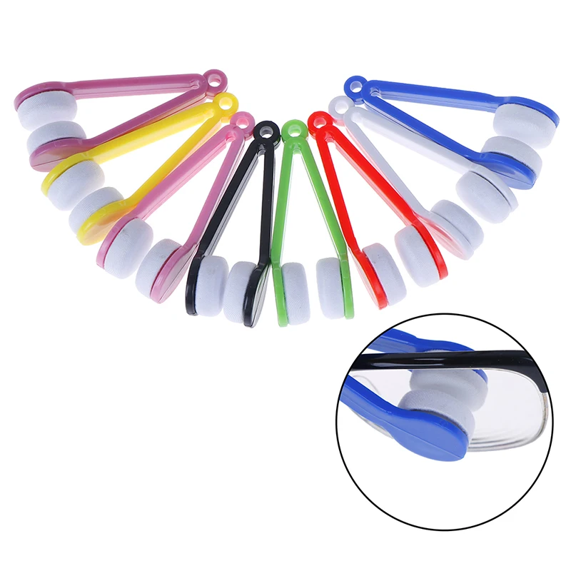 Mini Eyeglass Sunglasses Cleaner Sun Glasses Glass Cleaning Limpiador Brochas Spectacles Tool Clean Brush | Аксессуары для одежды