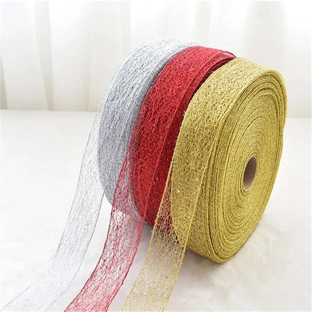 Золотая/Серебряная/Золотая Роза фотолента 5 см блестящие вышитые ленты для