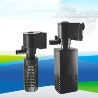 4w 6w aquarium water pump filter three in one water cycle built in silent cylinder aeration fish tank farming equipment