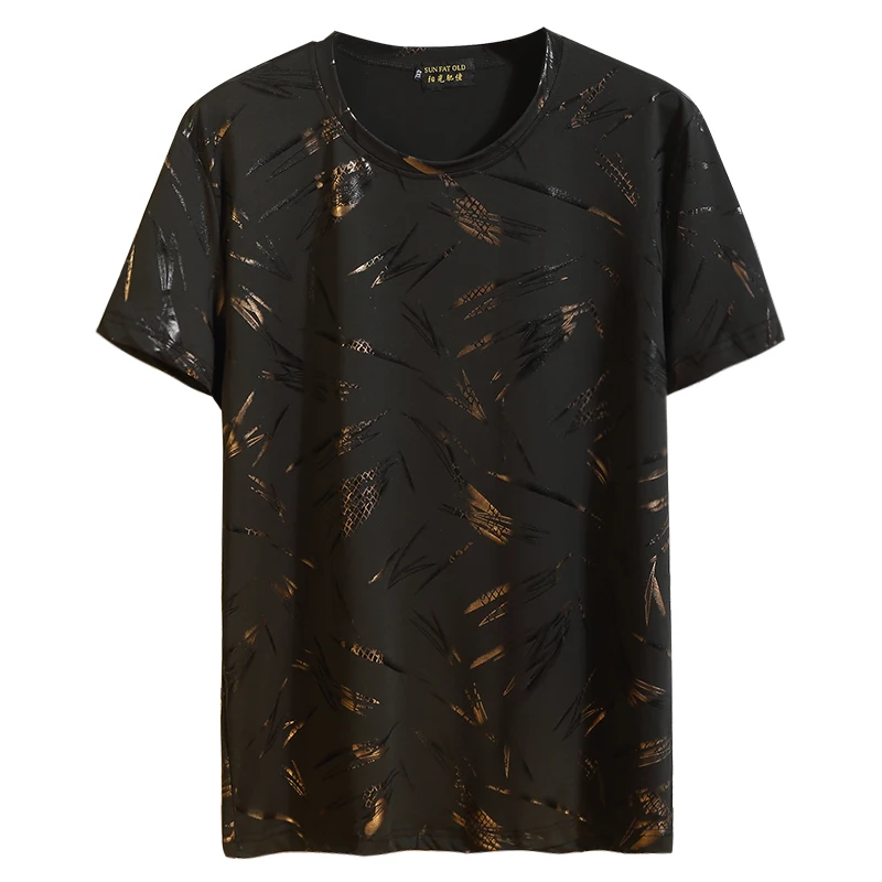 Мужская летняя футболка дышащая ткань удобная повседневная размера плюс 6XL 7XL 9XL