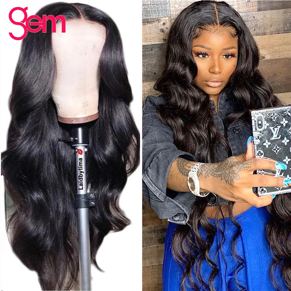 Объемная волна Синтетические волосы на кружеве парики для Для женщин