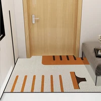 PVC Door Rug Carpet Anti-slip Safe Home Floor Rugs Carpet Hallway Kitchen Rug Bathroom Rug Can Be Cut Entrance Door Rug Carpet