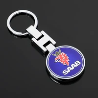 new fashion car keychain creative jewelry unisex bag keyring trinket pendant gift for car lovers for saab 9 3 9 5 93 900 9000