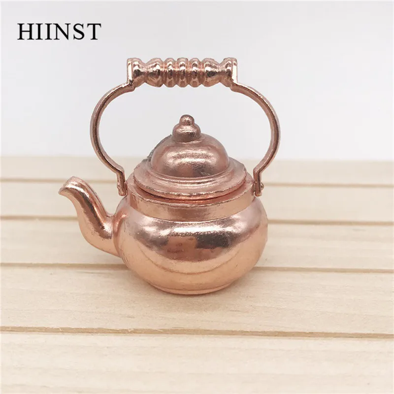 Игрушки HIINST для детей Ретро чайник из сплава модель домика с имитацией куклы