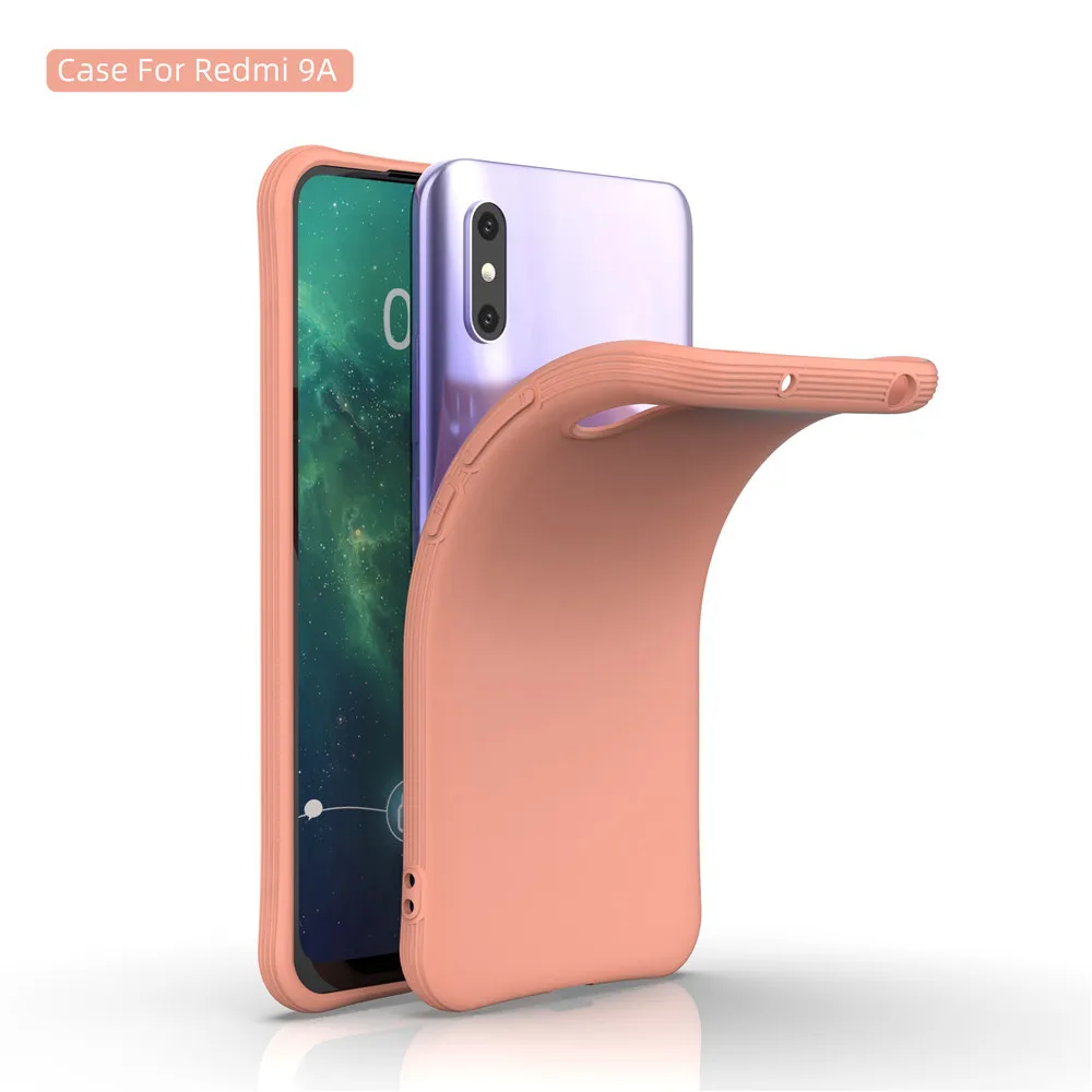 Чехол для Redmi 9A задняя крышка чехлы 6.53 дюймов новый Тонкий конфеты цвета