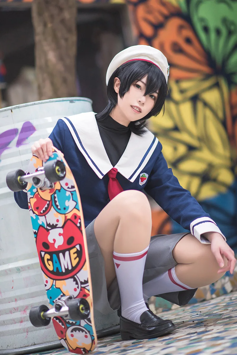 

Anime! SK8 The Infinity Miya School Uniform Cosplay Costume Halloween Carnival Party Dailydress Lovely Suit For Unisex 2021 NEW