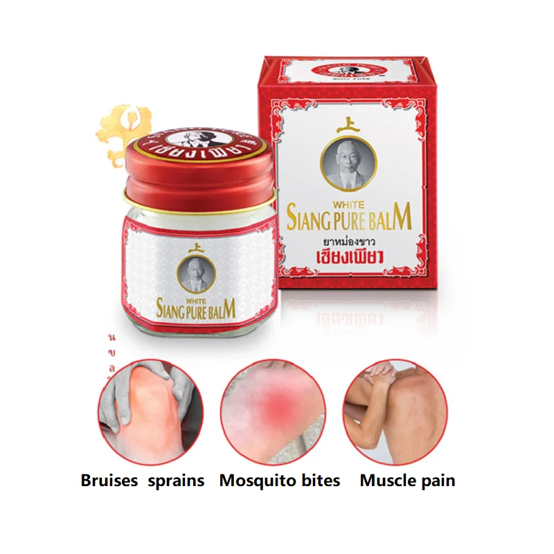 

100% Thailand SIANG PURE balm oil Sprain for shoulder neck head abdomen waist hand and foot pain Relax backpain relief dizziness