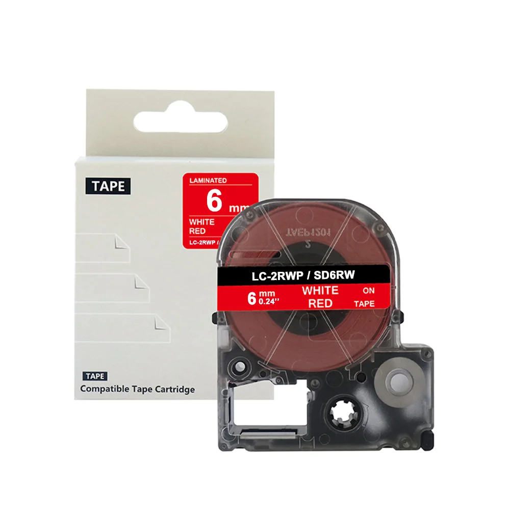 JIANYINGCHEN (5 шт./лот) 6 мм ленты для этикеток SS6KW совместимы с EPSONs LW 300 600P 700 LC