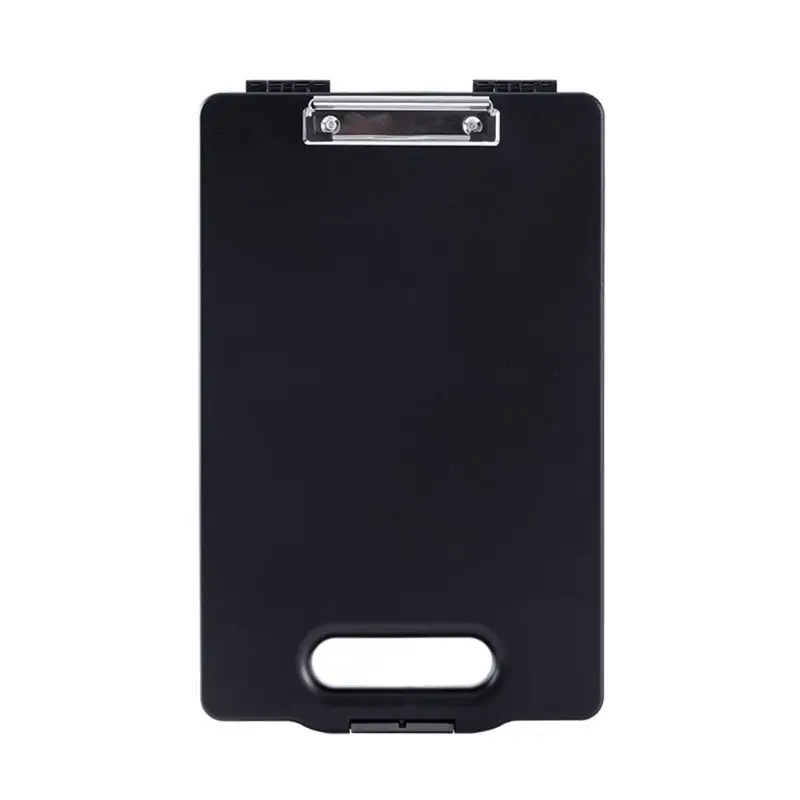 

Multifunctional File Organizer Compartment Clipboard Box Folder Holder w/ Handle