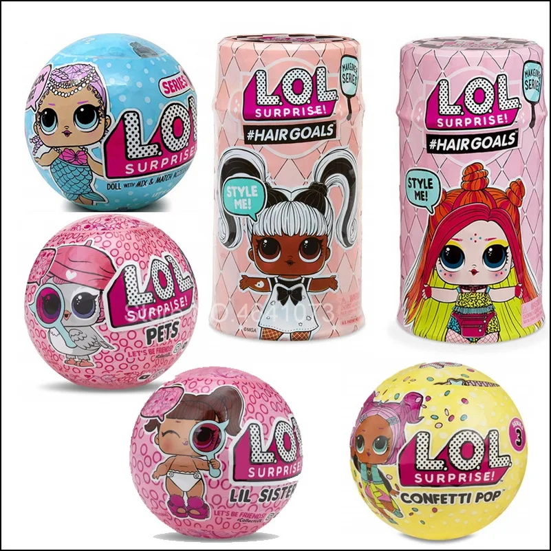 Новинка блестящее разупакованное платье куклы сюрпризы LOLS фигурки экшн игрушки