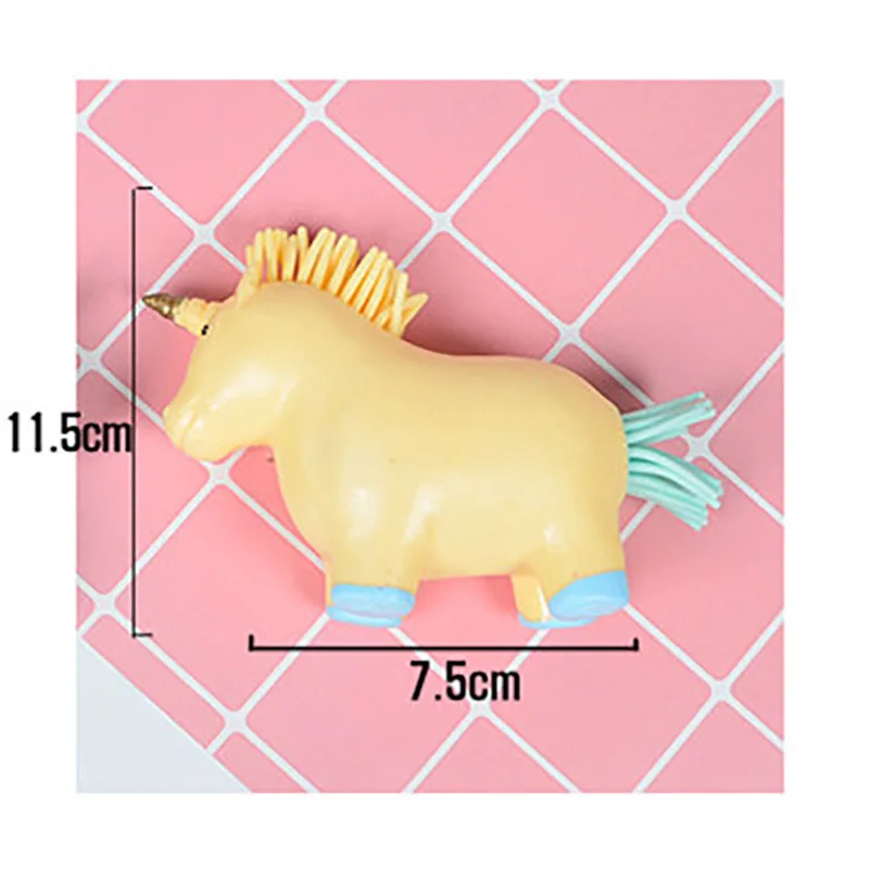 

TPR unicorn decompression toy creative pinch music macarons unicorn squeeze toy stress reliever toys