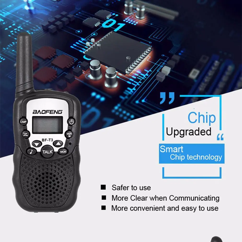 2pcs Baofeng BF-T3 Pmr446 Walkie Talkie Best Gift for Children Radio Handheld T3 Mini Wireless Two Way Radio Kids Toy Woki Toki
