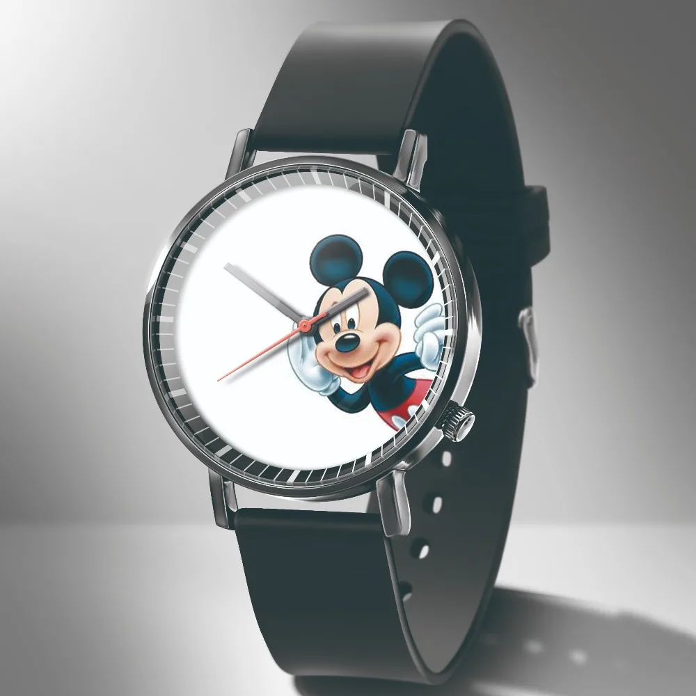 Новинка 2021 детские часы с мультяшным рисунком модные женские Микки Силиконовые