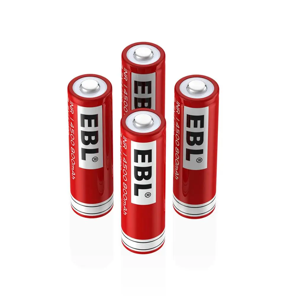 

EBL Lot 14500 3.7V 800mAh Li-ion Rechargeable Batteries A1