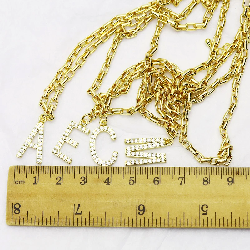 

8 Strands Letter charms necklace link chain for Summber jewelry accessories picked the letters in message