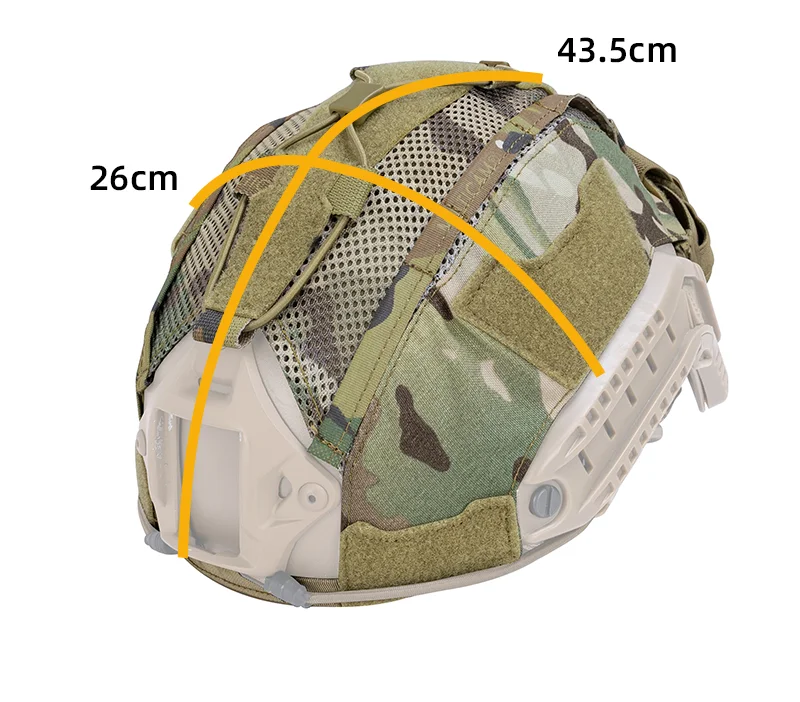 

Tactical Helmet Cover For Maritime Helmet with NVG Battery Pouch Hunting