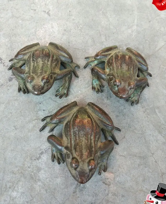 3 винтажный амулет Риши лягушка экзорциз дух Лар талисман счастливый