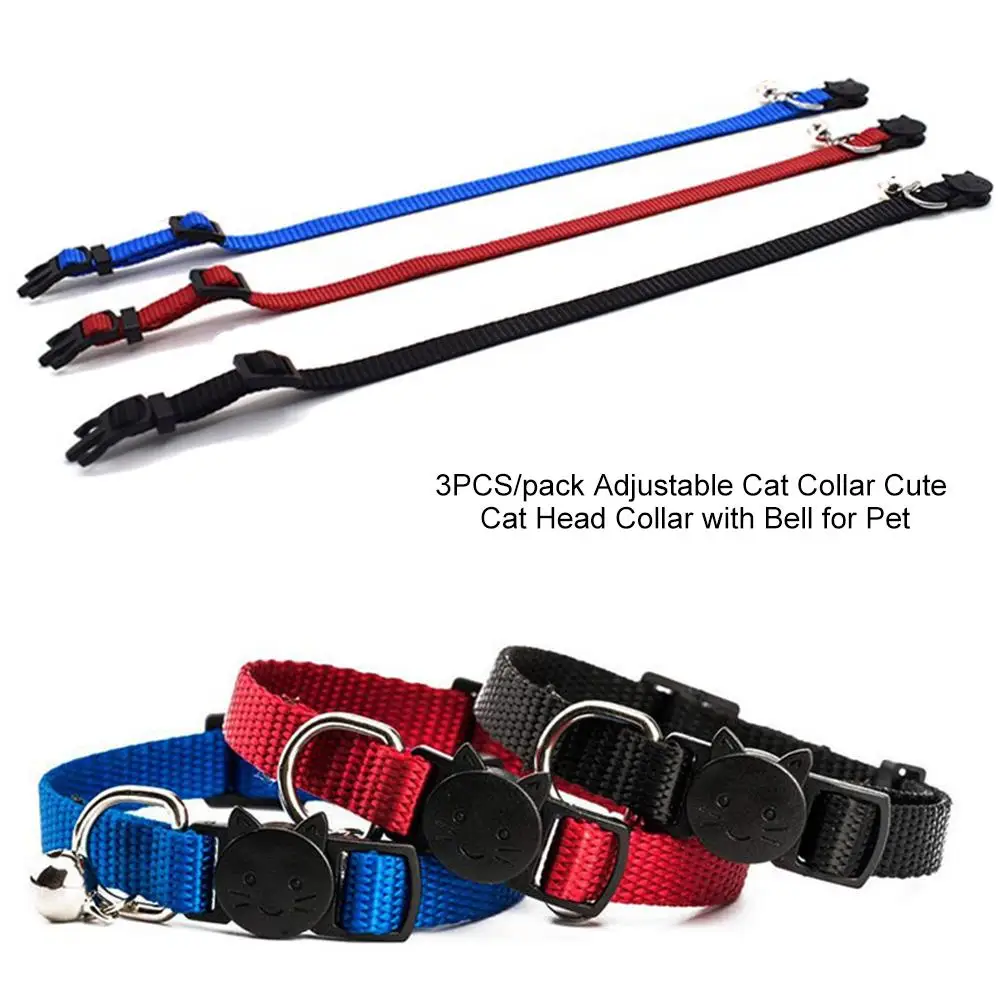 Ошейник для кошек с регулируемой пряжкой аксессуар домашних животных 3