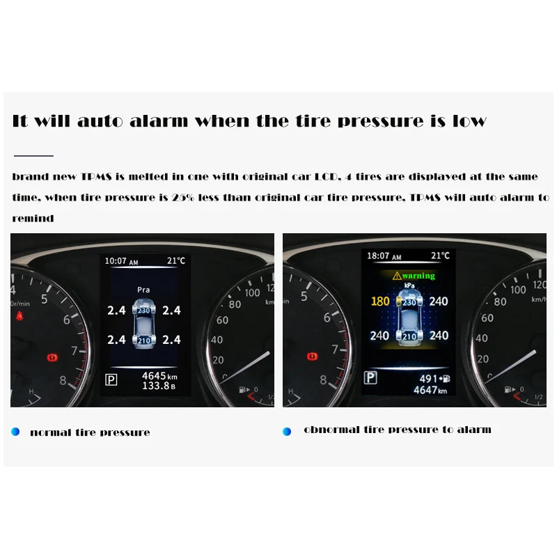 Система мониторинга давления в шинах FORYOU OBD TPMS для Nissan navara/np300 автомобильная