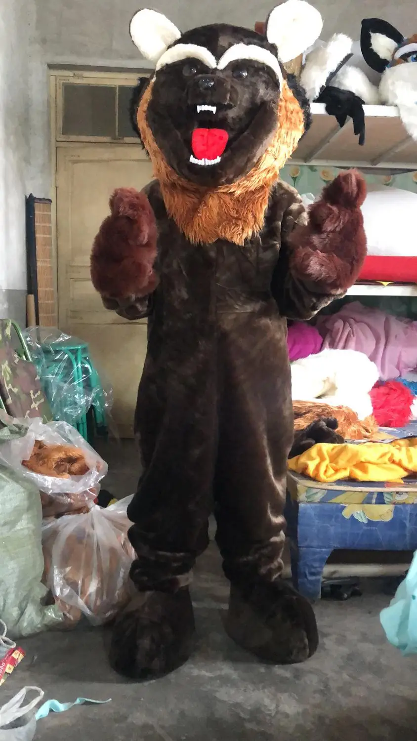 Флуоресцентный костюм медведя любого размера талисмана косплей-платье Хэллоуин