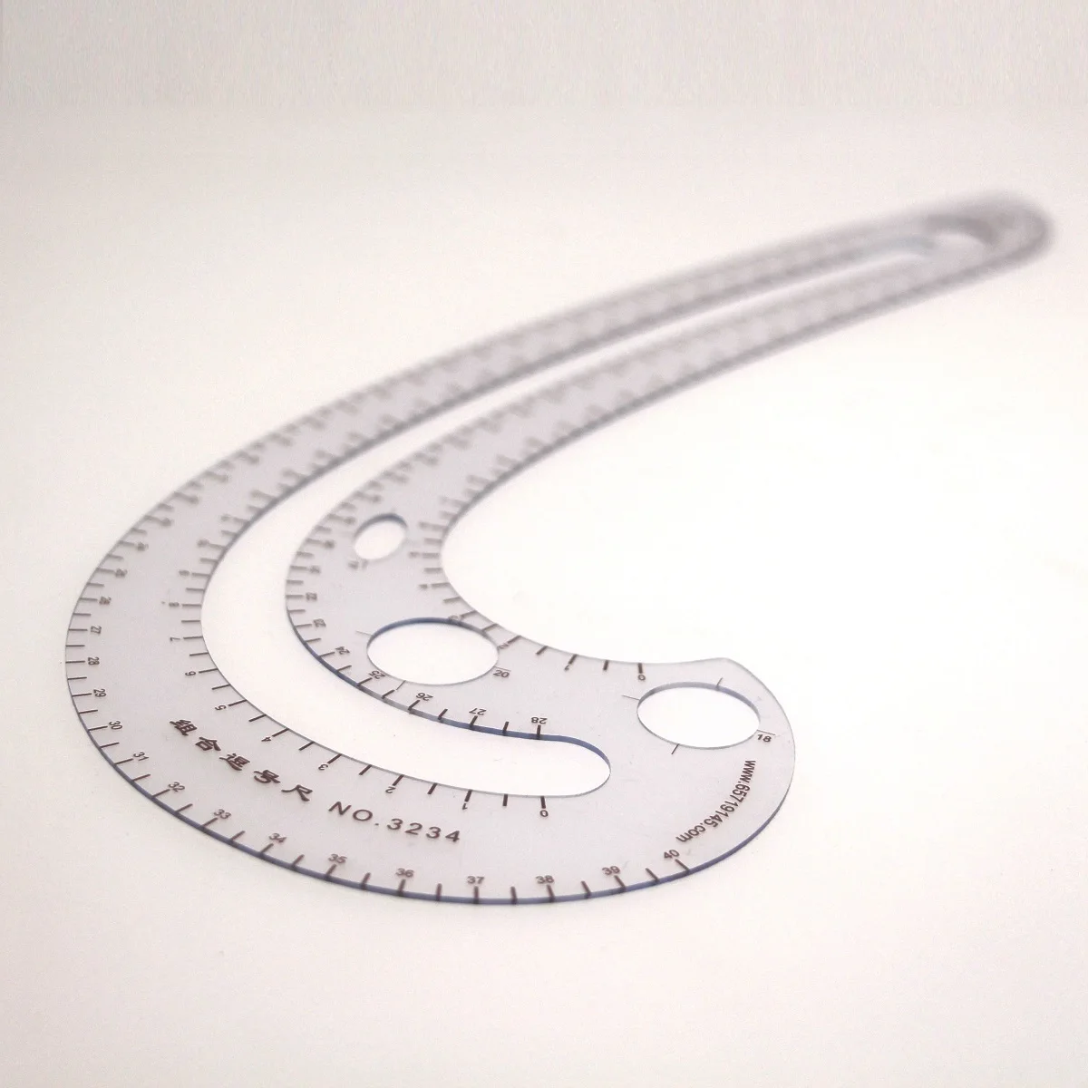 40 см изогнутые Правитель Швейные запятая линейка моды дизайна выполненная в