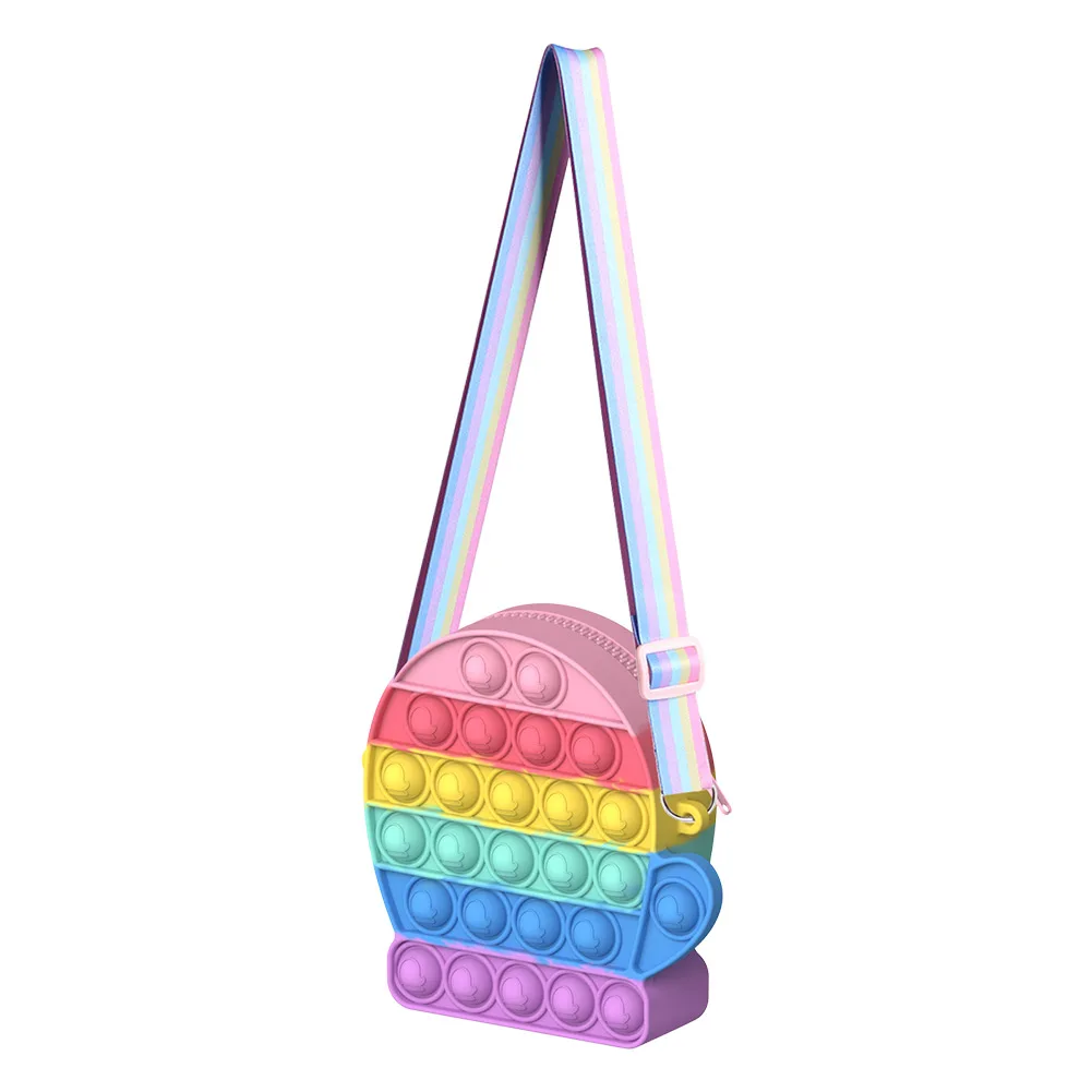 

Креативная силиконовая пузырчатая сумка для хранения, многофункциональная Интерактивная корзина, игрушка для декомпрессии для взрослых и ...