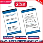 Аккумулятор LOSONCOER 3200 мА  ч BL-4UL  BL4UL  BL 4UL для Nokia Asha 225 Lumia 225 RM-1011 RM-1126 + номер отслеживания