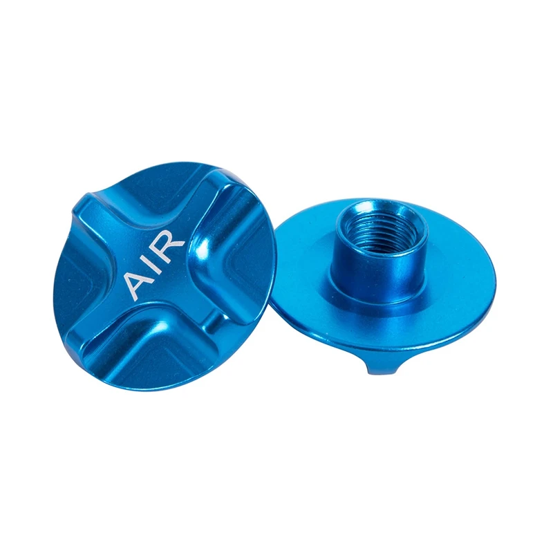 Bike Air Gas Shcrader American Valve Caps Suspension Bicycle Front Fork Parts for MTB Road Blue | Спорт и развлечения