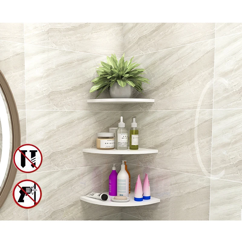 3 шт. настенные угловые полки для ванной и душа|Подставки хранения стеллажи| |