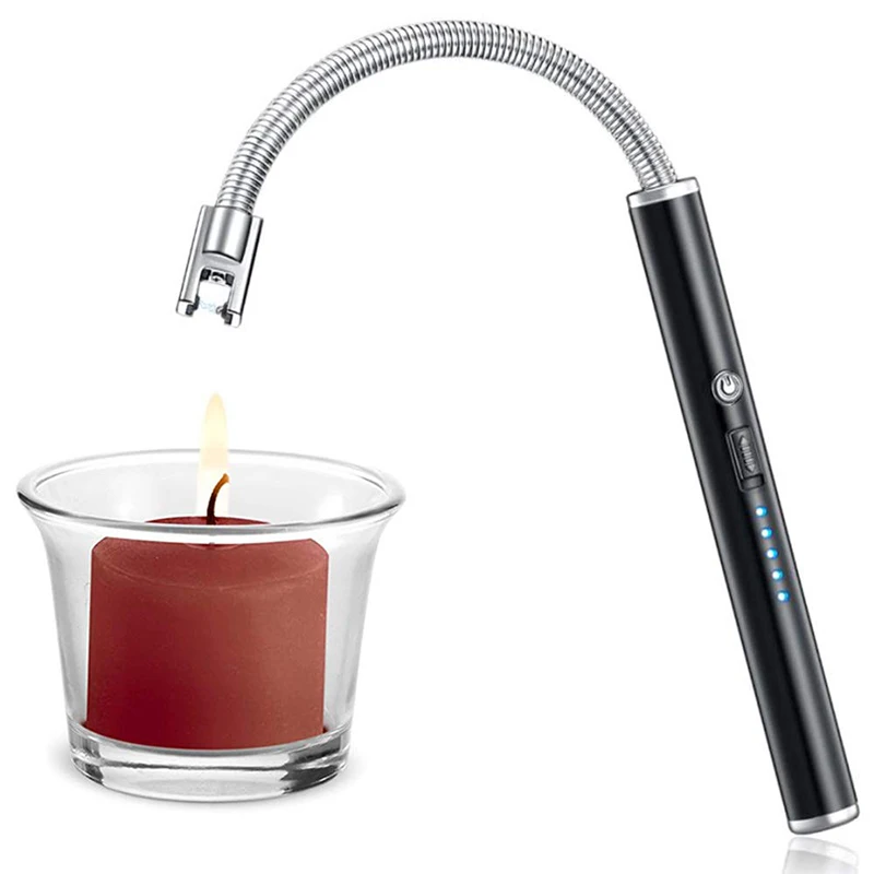 Зажигалка для свечей Smart USB дуговая зажигалка с сенсорным датчиком 360 Гибкая