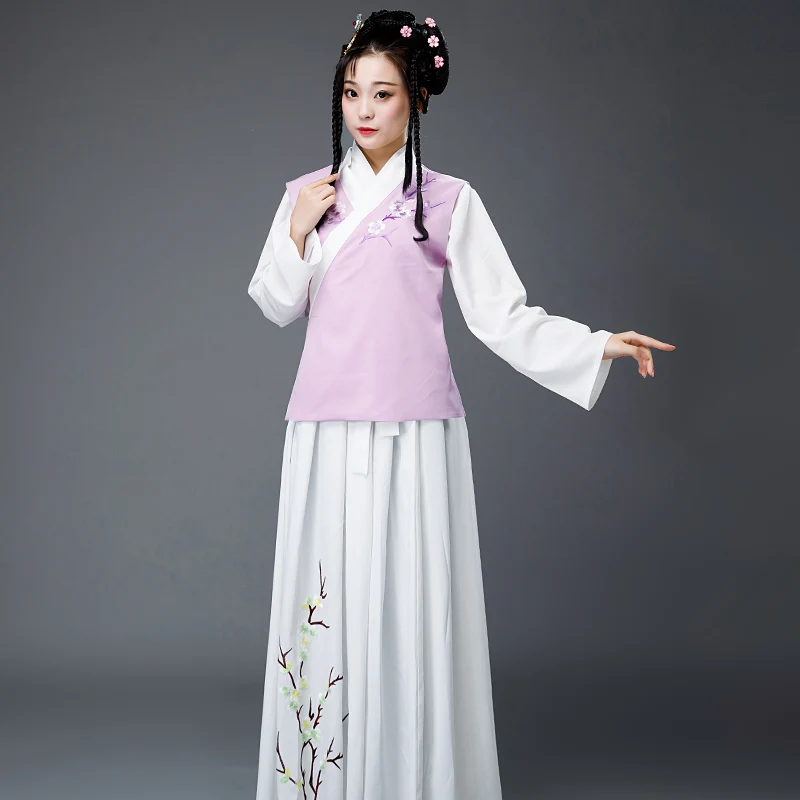 Chinese traditional clothing costume Dream of the Red Chamber Lin Daiyu Movie dress sets Ancient fairy Hanfu women set | Тематическая