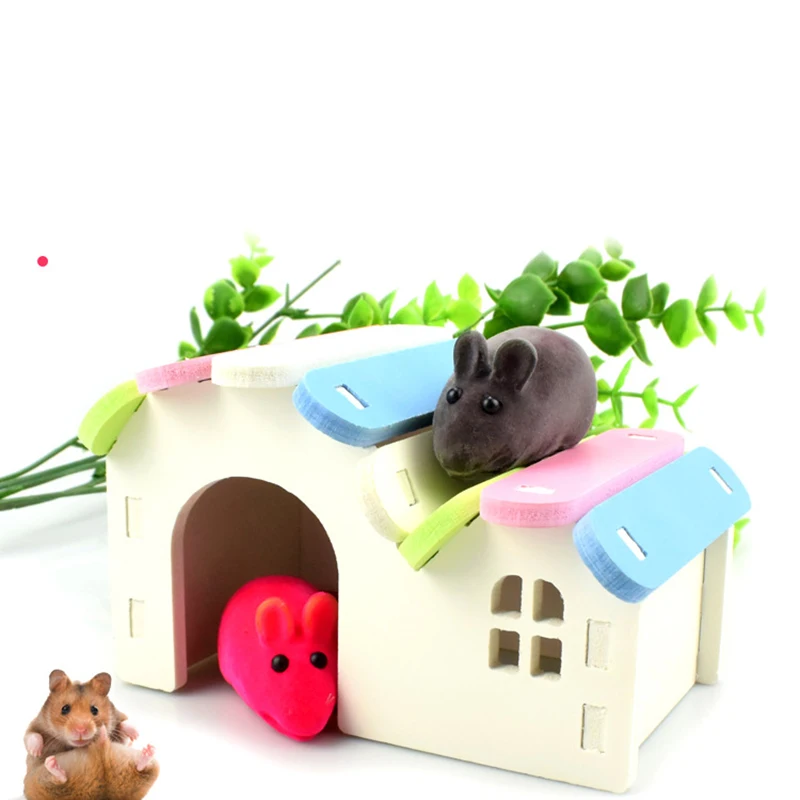 Теплый мягкий удобный домик для домашних животных хомяков грызунов маленьких