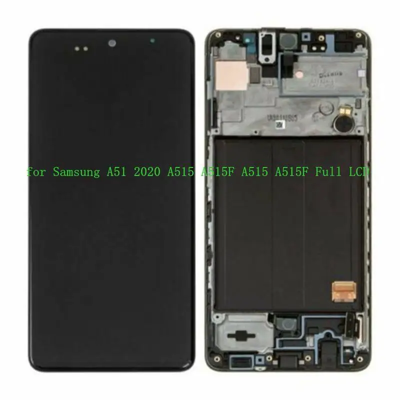 Montaje de Sensor digitalizador para m&oacute;vil, pantalla LCD con marco para samsung Galaxy A51, A515, A515F, A515F/DS,A515FD, A515F-2