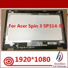 ЖК-дисплей FHD 14 дюймов с сенсорным экраном и дигитайзером в сборе для Acer Spin 3 series SP314-51-55XT 51 N17W5