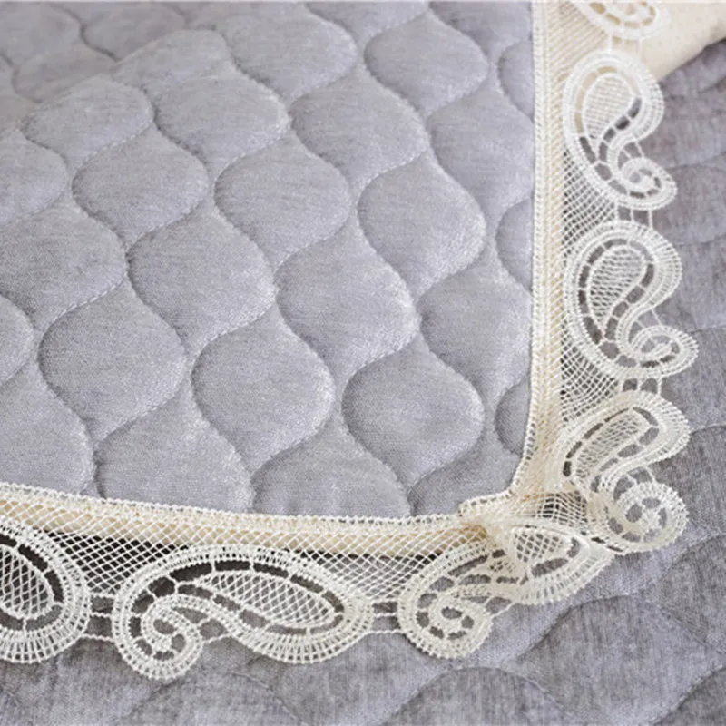 Однотонная Нескользящая диванная подушка стеганая синельная простой толстый