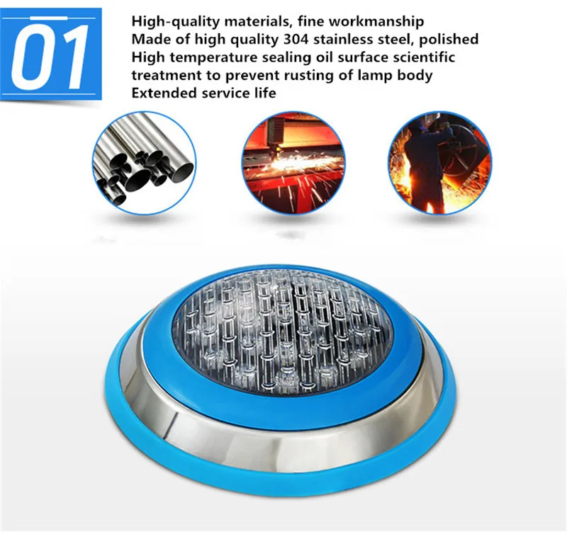 12 Вт 15 18 Светодиодный светильник для бассейна IP68 Водонепроницаемый AC/DC В наружный