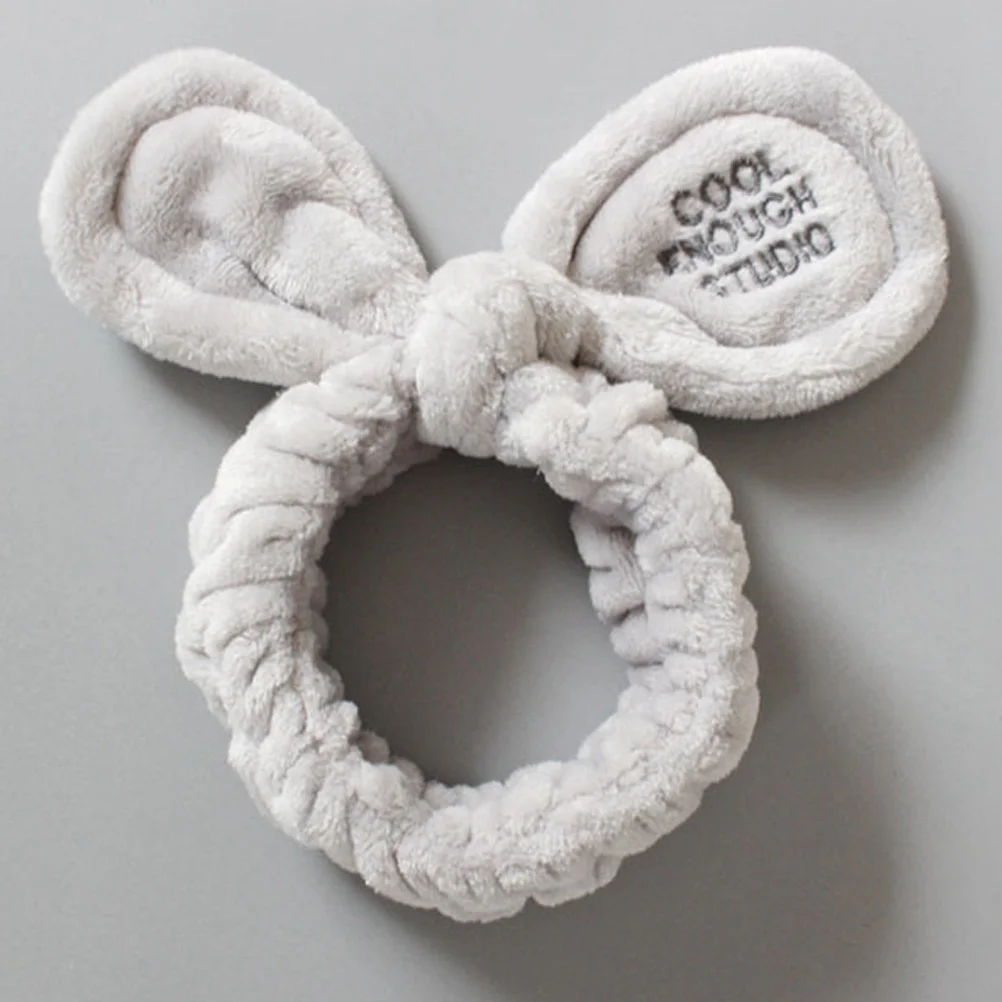 M MISM коралловый флис письмо OMG головные повязки с бантиком для женщин девочек мыть лицо эластичная чалма лента для волос Макияж Аксессуары для волос