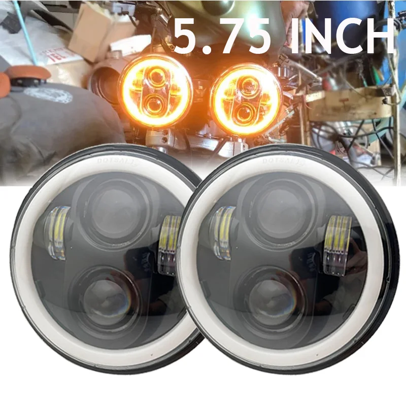 Светодиодная фара Hi/Lo beam halo 2x5 75 дюйма для триумфа ракеты iii с 3 скоростями тройная