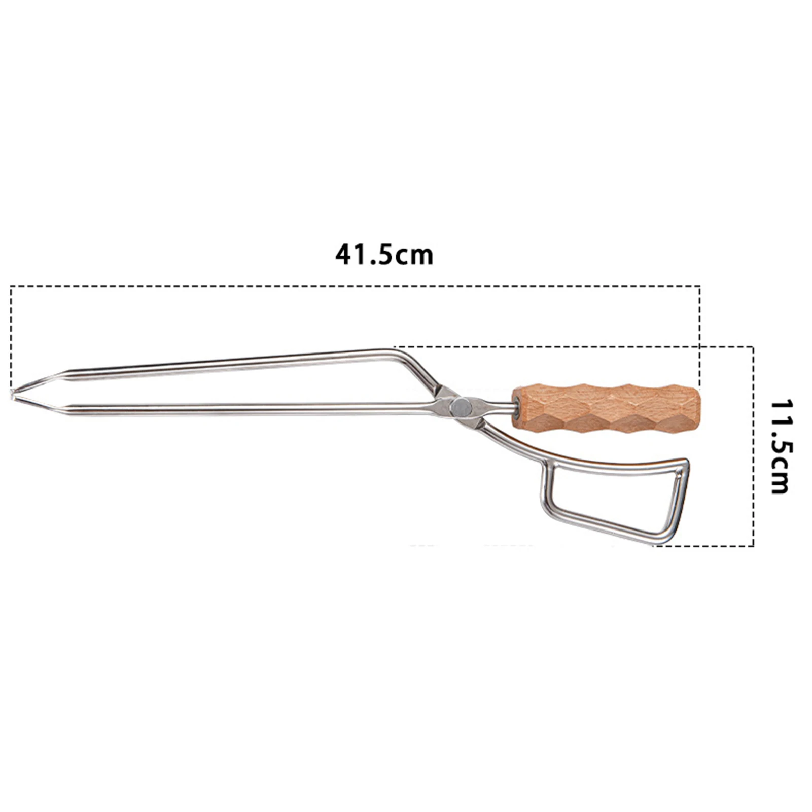 

Barbecue Carbon Clip Unique Shape Ingenuity And Ergonomics Stainless Steel Tongs Durable Convenient Charcoal Clip BBQ Tool