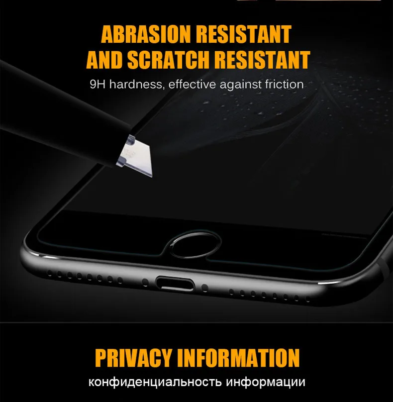 Антишпионское закаленное стекло для iPhone 7 6 6S 8 Plus X XS XR Защитная пленка для экрана для iPhone 6 7 8 XS Max защитное стекло